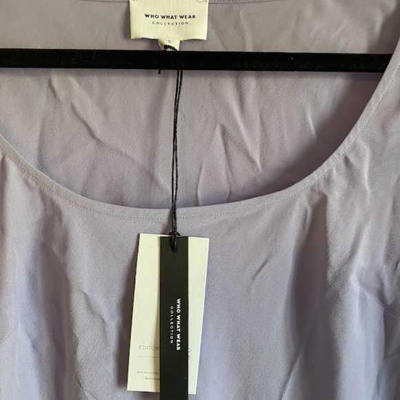 Who what wear collection Florence Long-Sleeve Washed Silk-Blend maxi Dress - Picture 3 of 3